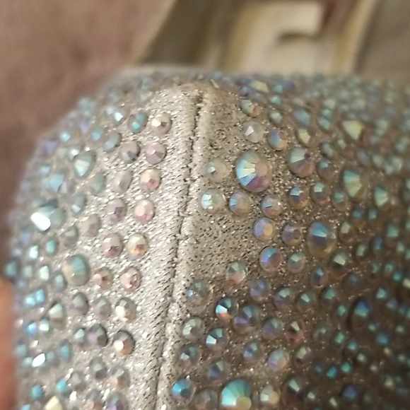 Silver Rhinestone Heels - Picture 8 of 9